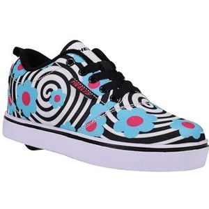 HEELYS Pro 20 Prints schoenen met wieltjes, wit/zwart/cyaan, 36,5 EU