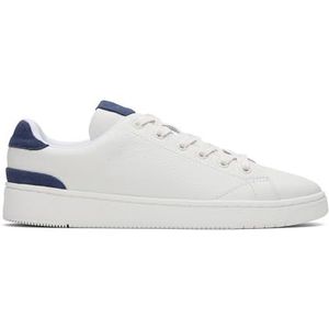 TOMS Trvl Lite 2.0 Lage Sneaker voor heren, Helder Wit Cadet Blauw Leer, 45 EU