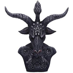 Nemesis Now Hemelse zwarte en zilveren baphomet buste, polyresin, 33 cm