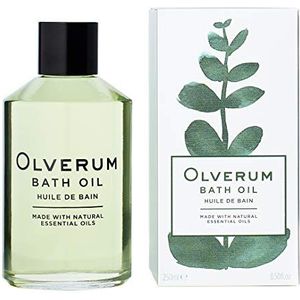 Olverum Bath Oil – Luxury Muscle Soothing Bath Oil 250ml – Highly Concentrated Blend of Pure Essential Oils – Best Relaxing Bath Oil Women and Men – Natural Vegan Green Wellness – Relax Restore Renew