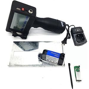 Mini Inkjet Printer Inkjet Printer 12.7mm Sneldrogend 4.3 Inch Touchscreen QR Code/Label Printer Inkjet USB Handheld inkjet Printer instelbare afdrukhoogte(1 printer 1 Ink)