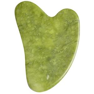 Natuurlijke Jade Steen Schraper Gua Sha Massage Gereedschap Voor Lichaamsmeridiaan Sloop Gezicht Lifting Afslanken Huid Detox Schoonheid,Groene Guasha
