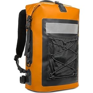 Dry Bag Backpack 35L Dry Bags Waterproof Backpack For Men Suitable For Kayaking, Swimming,Hiking, mountaineering，Rafting, Travelling And Camping(Color:Orange)