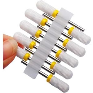 Nagelboorset, Nagelboortjesset for manicure, verpakking van 10 stuks Carbide aardbeinagelboortjes for manicure Gellak verwijderen Multicolor(No65)