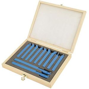 Draaibank Snijgereedschap, 11Pcs 8 x 8Mm Draaien Insert Houders Draaibank Gereedschap Carbide Tipped Lassen Frezen Snijden Draaien Tool Set met Houten Doos