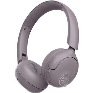 JLab Go Lux ANC On-Ear Bluetooth Koptelefoons met Actieve Ruisonderdrukking - 70+ Uur Speeltijd, Hoofdtelefoon met Microfoon, Opvouwbaar Design & Multipoint, Mauve