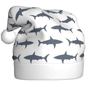 DEXNEL Kerstmutsen voor volwassenen, comfortabele kerstoutfit voor nieuwjaarsfeest en levering vis en haai