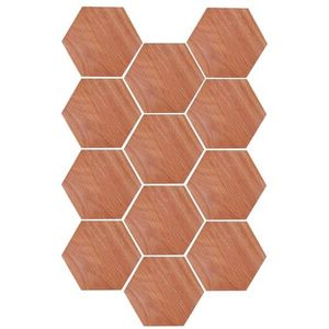 Hexagon Akoestische platen, zelfklevend, 12 stuks, zeshoekige geluidsabsorberende akoestische schuimmatten, zeshoekige wandpanelen, geluidsabsorberende geluidsisolatie voor muur, plafond, deur, studio