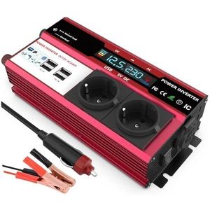 Spanningsomvormer Omvormer 3000W 4000W MAXIMAAL VERMOGEN Voor Auto RV Boot 500W 800W DC 12V 24V Naar 120V 220V EU VS VK Wereldwijde Stopcontact(500W-3000W Eu)