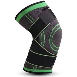 CHUBARIY 1 x kniebeschermer voor heren en dames, voor artritis, gewrichtsbescherming, compressiearmband voor fitness (kleur: groen, maat: M)