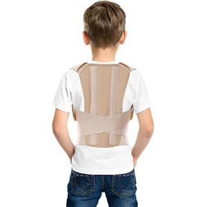 Houdingcorrector rugsteun voor kinderen tieners en jongvolwassenen Small Beige