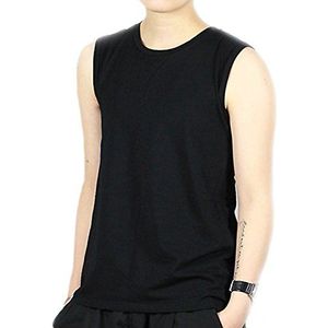 BaronHong Trans Lesbisch Tomboy Katoen Kleurrijke Tank Top Vest Borst Binder Sterke Bandage, zwart, S