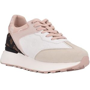 GUESS Luchia Sneakers voor dames, wit bruin 142, 36 EU