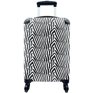 MuchoWow® Koffer - Print - Safari - Zebra - Past binnen 55x40x20 cm en 55x35x25 cm - Handbagage - Trolley - Fotokoffer - Cabin Size - Print