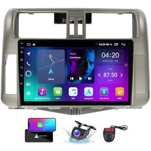 Voor Toyota Land Cruiser Prado 150 2009-2013 Android 13 Carplay Autoradio 9 inch Scherm Radio Android Auto Bluetooth 5.0 Handsfree 4G 5G WiFi FM/RDS/DAB+ Radio/DSP HiFi Camera + DVR(NF-2)