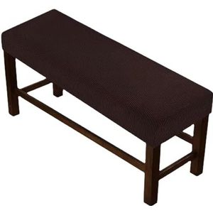 Bank Kussenhoes lang l/xl- Ottomaan & Poef Slipcover met Elastische Bodem voor Woonkamer/Keuken(Dark brown,180-210cm)
