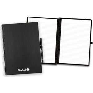 Bambook Classic Notitieboek Original - A4 - Gelinieerd - Herbruikbaar Notitieboek, Uitwisbaar Notitieblok, Duurzaam Whiteboard Spiraalblok - Inclusief Gratis Pen & Bambook App