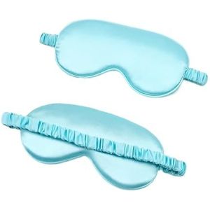 Cmis Kbei Vrouwen geïmiteerd zijde slaap oogmasker draagbaar reizen ooglapje dutje ooglapje rest blinddoek oogbedekking slaapmasker nacht oogdoek (lichtgroen, 2 stuks)
