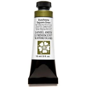 Daniel Smith : Luminescent Watercolour Paint : 15ml : Duochrome Saguaro Green : Series 1