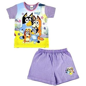 Disney Bluey 2-delige pyjamaset voor meisjes, Meerkleurig, 4-5 jaar