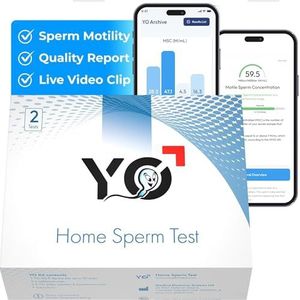 YO-Sperm digitale mannelijke vruchtbaarheidstest (2x!) | Vruchtbaarheidscheck voor Mannen | Inclusief 2 testen | Discrete Thuisspermatest | 97% Nauwkeurigheid | Resultaat binnen 3 minuten | Slim en Digitaal met Gratis App |