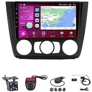 Android Touch Screen Car Stereo 10 Inch Car Stereo Radio Plug And Play Autotoebehoren Autoradio met Bluetooth En Navigatie En Achteruitrijcamera Voor BMW 1 Series E81 E82 E87 E88 AT 2004-2012(M100S