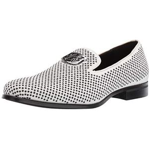 STACY ADAMS Men's Swagger Studded Ornament Slip-on Driving Style Loafer