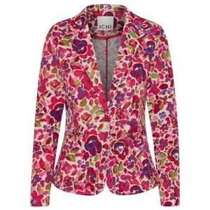 ICHI IHKATE Print BL18 blazer voor dames, 74% polyester, 22% viscose, 4% elastaan, regular fit, Love Potion Flower Aop (202925), S