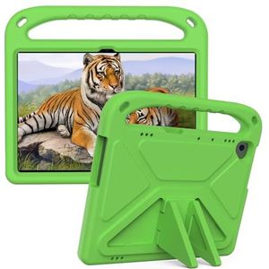 Tablet PC-hoes Compatible With Lenovo M10 FHD REL TB-X605FC /TB-X605LC (10.1""), Shock Absorbing, With Handle,EVA, Holder, Sturdy Tablet Case For Kids, Lightweight Bescherming(Ye?il)