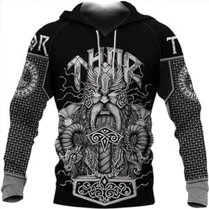 Viking Fenrir Wolf Heren Dierenamulet Hoodie,3D-geprinte Noorse Mythologie Odin Nieuwigheid Punk Sweatshirt, Stijlvolle Tops Voor Tieners En Heidenen.