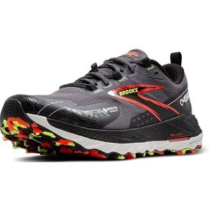 Brooks Cascadia 18 GTX herensneakers, 43 EU, Blackened Pearl Black Tomato, 43 EU