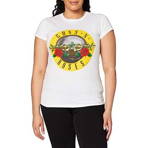 T-Shirt # S White Femmina # Classic Bullet Logo