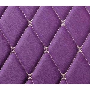 Auto Kofferbakmatten Voor Ssangyong Voor Actyon Voor Rexton Voor Korando Interieur Kofferbakbeschermer Lade Achter Vloermat Beschermer Kofferbakmatten(PAARS)