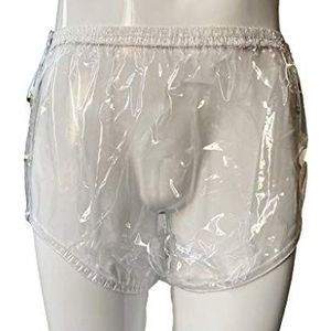 Aangepaste Incontinentie Snap-on Plastic Broek - Glashelder - Extra Diepe Stijl