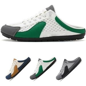 Orthopedische wandelschoenen voor heren, instappers voor heren, halve sneakers, orthopedische plantaire fasciitis-reliëfpantoffels, sportschoenen, instappers, lage top, sneakers met open rug, casual