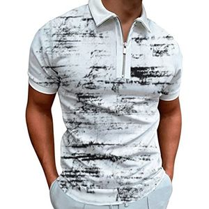 T-shirt voor heren, poloshirt, korte mouwen, golfT-shirt met ritssluiting, casual, basic poloshirt, regular fit, katoen, vrijetijdshemd voor mannen, regular fit, shirts, licht dagelijks gebruik, werkhemd, korte mouwen, #23, 3XL