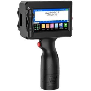 1750PLUS 12,7 mm draagbare handheld thermische inkjetprinter, tekst QR-barcode afbeelding batchnummer logo datum label coderingsmachine Lichtgewicht en handig(With 2 ink)