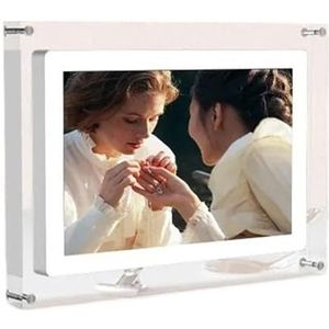 10,1 Inch Acryl Digitale Fotolijst 1280x800 Liggend Display Met Batterij 1G Geheugen Tyep C NFT Fotoweergave Videoframe Eenvoudig delen