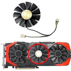 Voor ASUS voor GeForce GTX960 4GB voor STORM grafische kaart vervangende ventilator FD7010H12S(Middle fan)