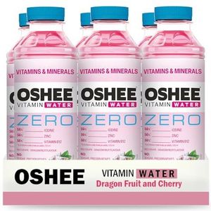 Oshee Vitamin Water ZERO Vitamins & Minerals Flavour 555ml (Pack of 6) – Magnesium, Niacin, Pantothenic Acid, Vitamin B6, Folic Acid, Biotin, Vitamin B14
