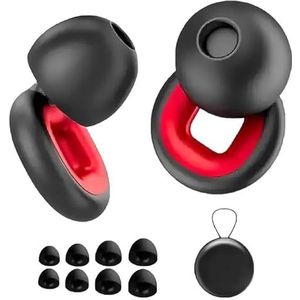 Artevive Moto Oordopjes - 27 dB Geluidsreducerende voor Motorfiets, Slaap en Concerten - Ultra Comfortabel, Herbruikbaar (Rood, Één)