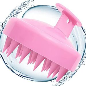 Dorzu Hoofdhuidmassageborstel, scalp massager, shampoo-haarborstel met zachte siliconen kop, verbetert de doorbloeding van de hoofdhuid, perfect voor ontspanning en wellness.