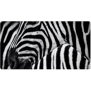 VAPOKF Dierlijke zwart witte zebra's keukenmat, antislip wasbaar vloertapijt, absorberende keukenmatten loper tapijten voor keuken, hal, wasruimte