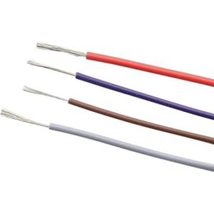 Elektrische draad, Hanglampsnoer, UL1007 aansluitdraad, geslagen, vertind koper, 300V, PVC-geïsoleerd, meerdere maten, veelkleurig(Purple,10 Meters 12 AWG)