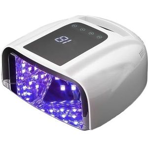 Niet oplaadbare 96W spiegelende reflecterende onderkant nagellamp gellak droger manicure machine UV-licht for nagels nagel UV LED-lamp(NO battery White)