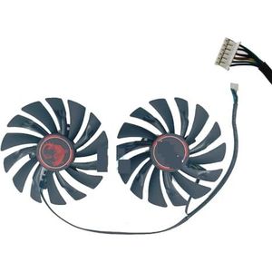 95MM 2PCS VGA Grafische Kaarten Koelventilatoren Koeler voor MSI voor GTX 980Ti 980 970 960 950 R9 380 390 390X GTX980 voor GAMING GPU Ventilator(GTX980 6pin)