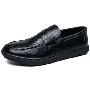 DXSYGMBN Heren Loafers Instappers Modieuze Casual Zakelijke Wandelen Werken Schoenen,zwart,38 EU