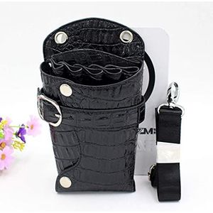 Professionele schaarpakken, Professionele kappersschaar tas PU leer Multicolor 14x19x4cm Reis opbergkoffer Verpakking van 5(C)