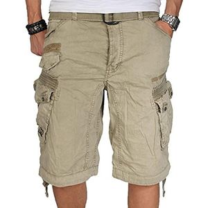 Geographical Norway Panoramique New Basic herenshort, beige, XXL