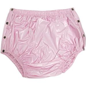 Aangepaste Incontinentie Snap-on Plastic Broek - Babyroze - Volwassenen - Klassieke Stijl